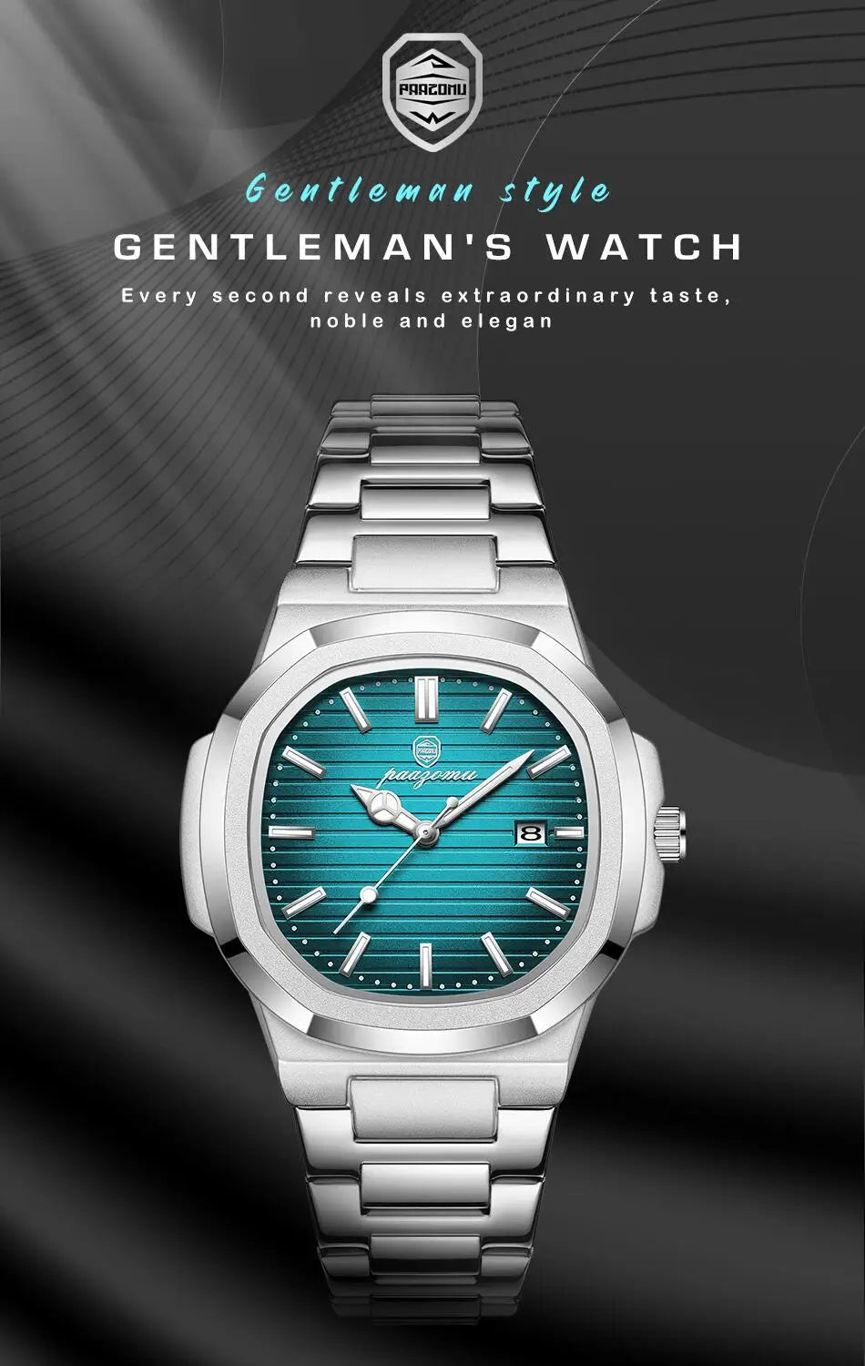 New For Men Fashion Brand Male Watch Waterproof Luminous Stainless Steel Watches  Date Week Casual Quartz Men's Clock Reloj