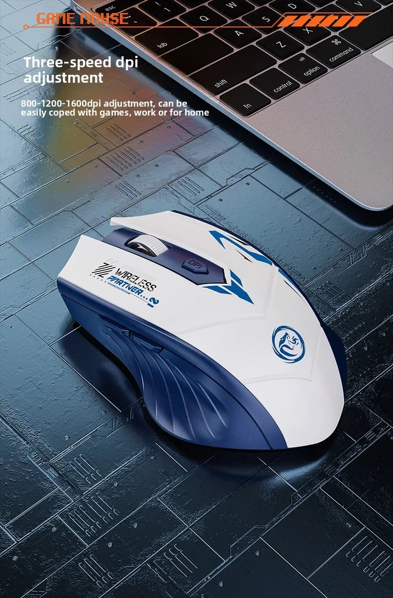 Bluetooth Mouse 2.4G USB Dual Mode Gaming Computer Rechargeable Wireless Mouse E-Sports 1600DPI PC Gamer Mouse For Computer