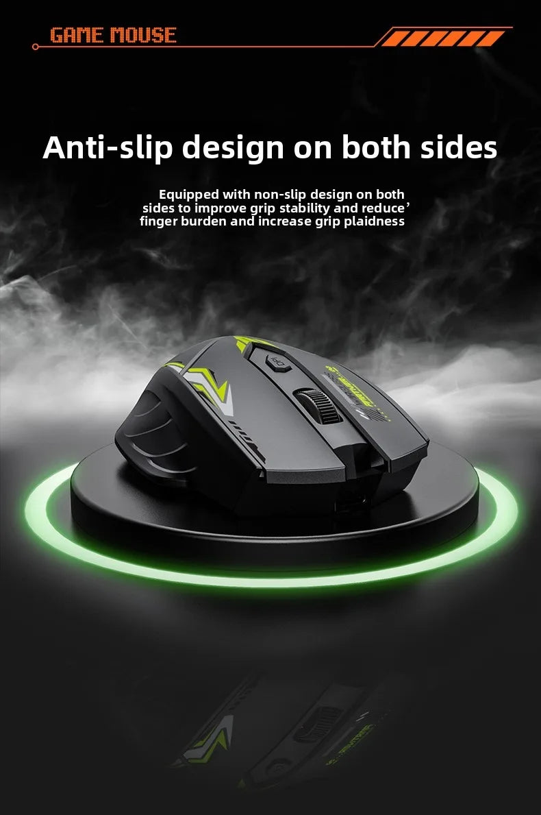 Bluetooth Mouse 2.4G USB Dual Mode Gaming Computer Rechargeable Wireless Mouse E-Sports 1600DPI PC Gamer Mouse For Computer
