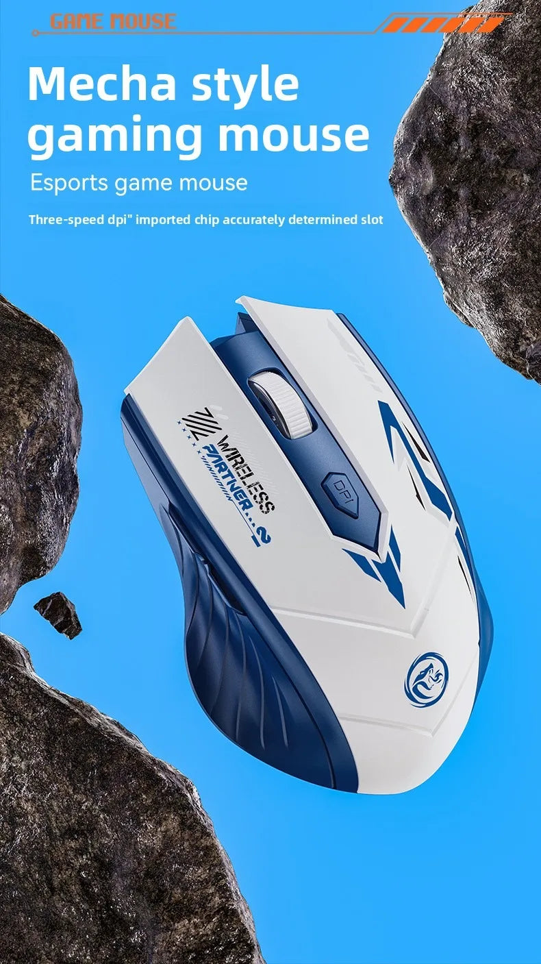 Bluetooth Mouse 2.4G USB Dual Mode Gaming Computer Rechargeable Wireless Mouse E-Sports 1600DPI PC Gamer Mouse For Computer
