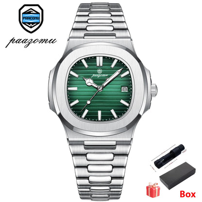 New For Men Fashion Brand Male Watch Waterproof Luminous Stainless Steel Watches  Date Week Casual Quartz Men's Clock Reloj